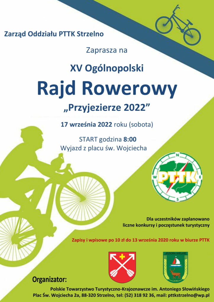 XV Ogólnopolski Rajd Rowerowy – Przyjezierze 2022