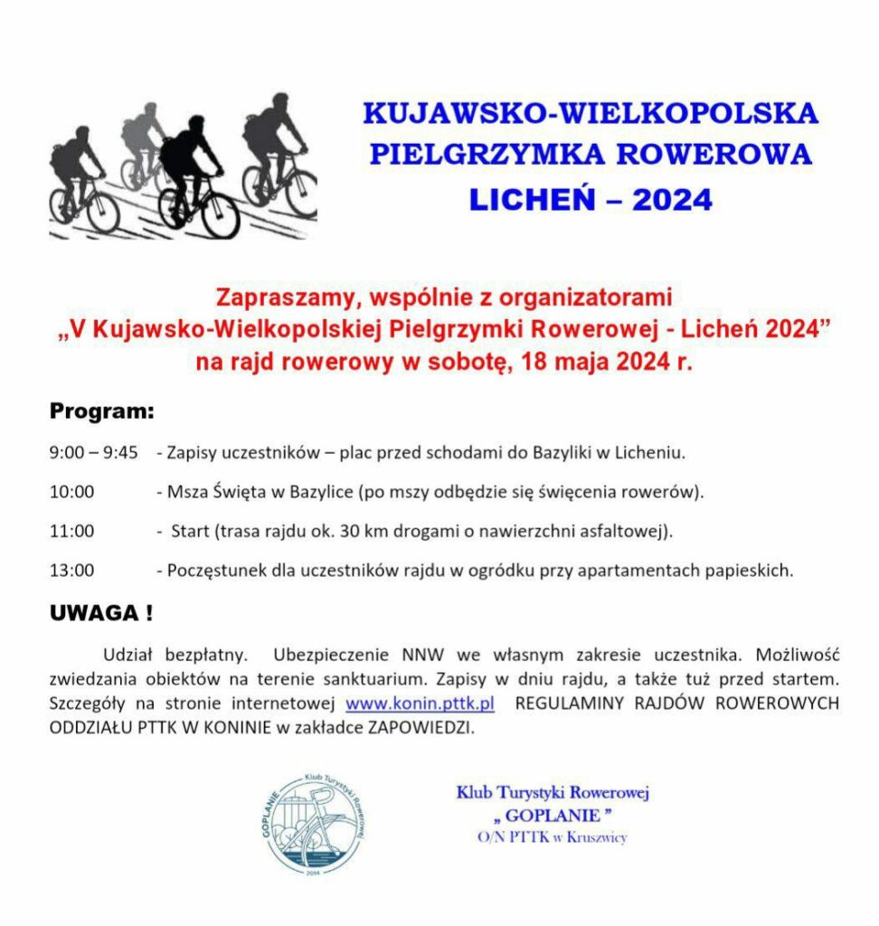 Kujawsko-Wielkopolska Pielgrzymka Rowerowa